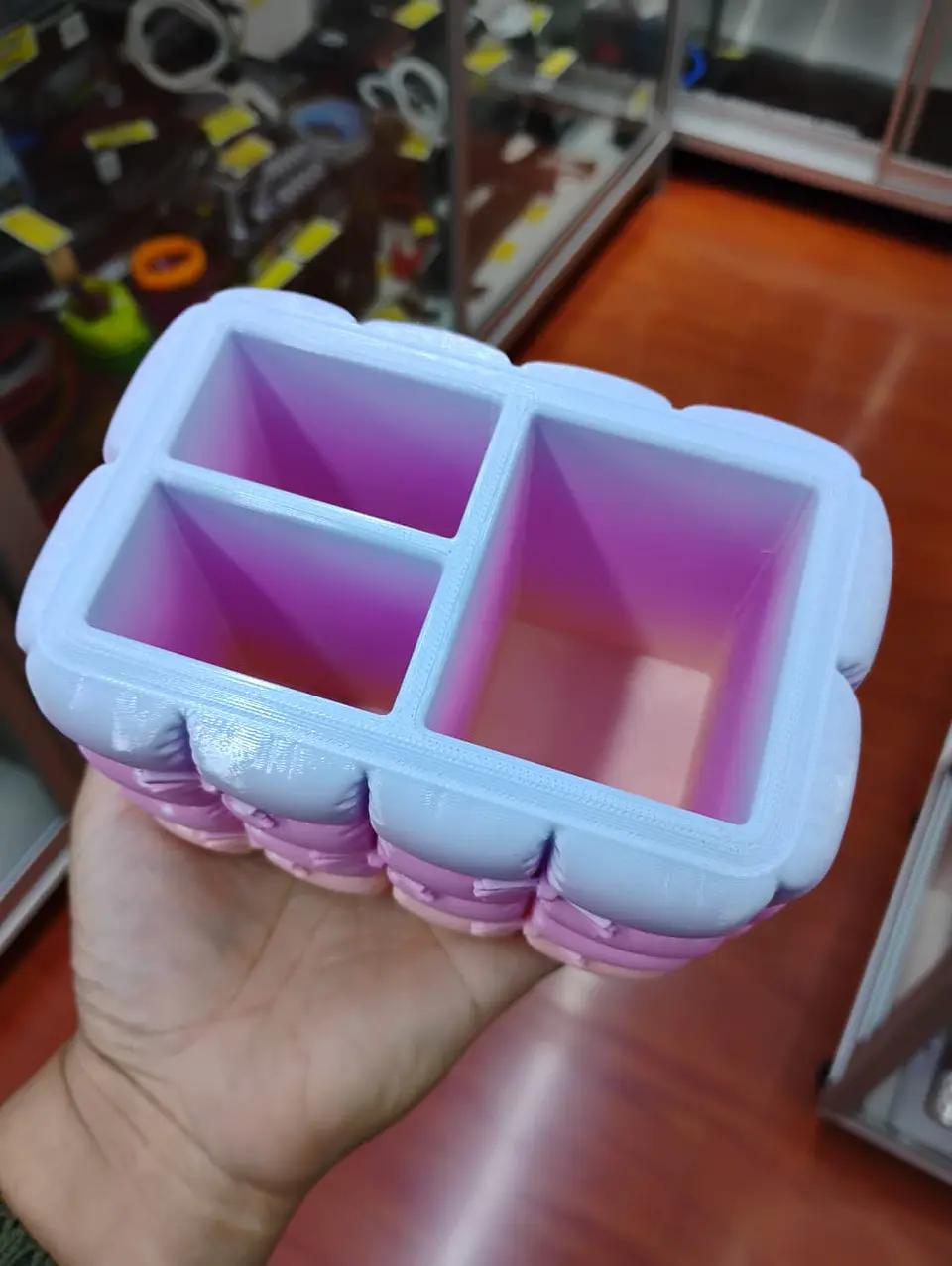 Organizador de Brochas Maquillaje Coquette Acolchado medidas 6