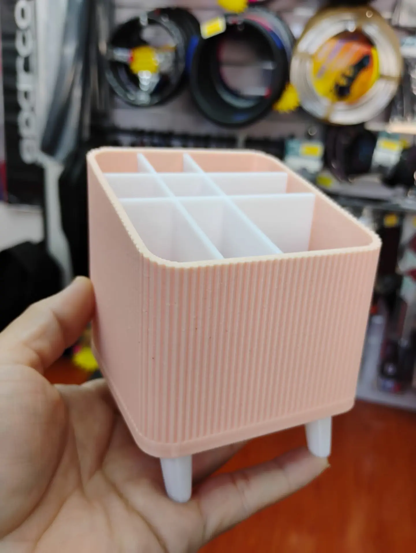 Organizador de maquillaje para cosméticos y brochas medidas 8.1cm 4