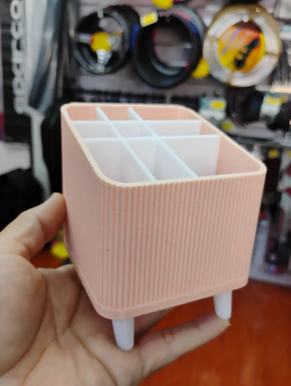 Organizador de maquillaje para cosméticos y brochas medidas 8.1cm 4