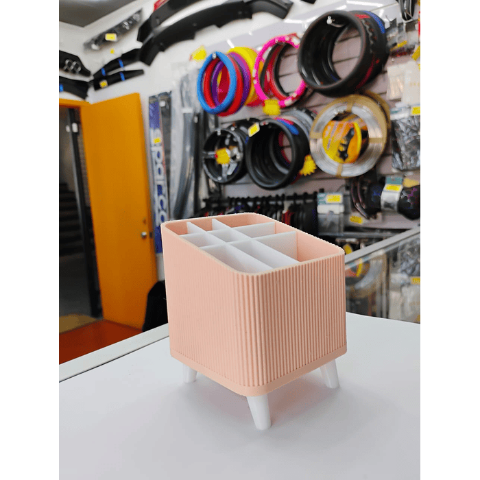 organizador de maquillaje para cosméticos y brochas medidas 8.1cm x 8.1cm xn 10cm x 8cm 6