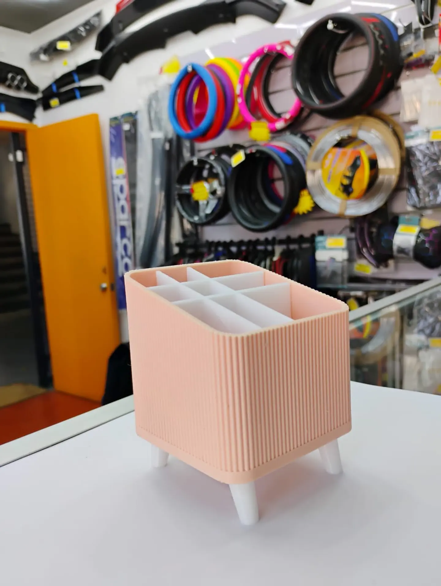 Organizador de maquillaje para cosméticos y brochas medidas 8.1cm 6