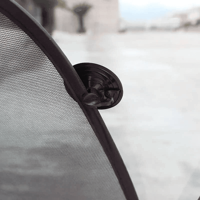 Cortina parasol plegable para ventana trasera Medidas: 100 cm x 50 cm 13