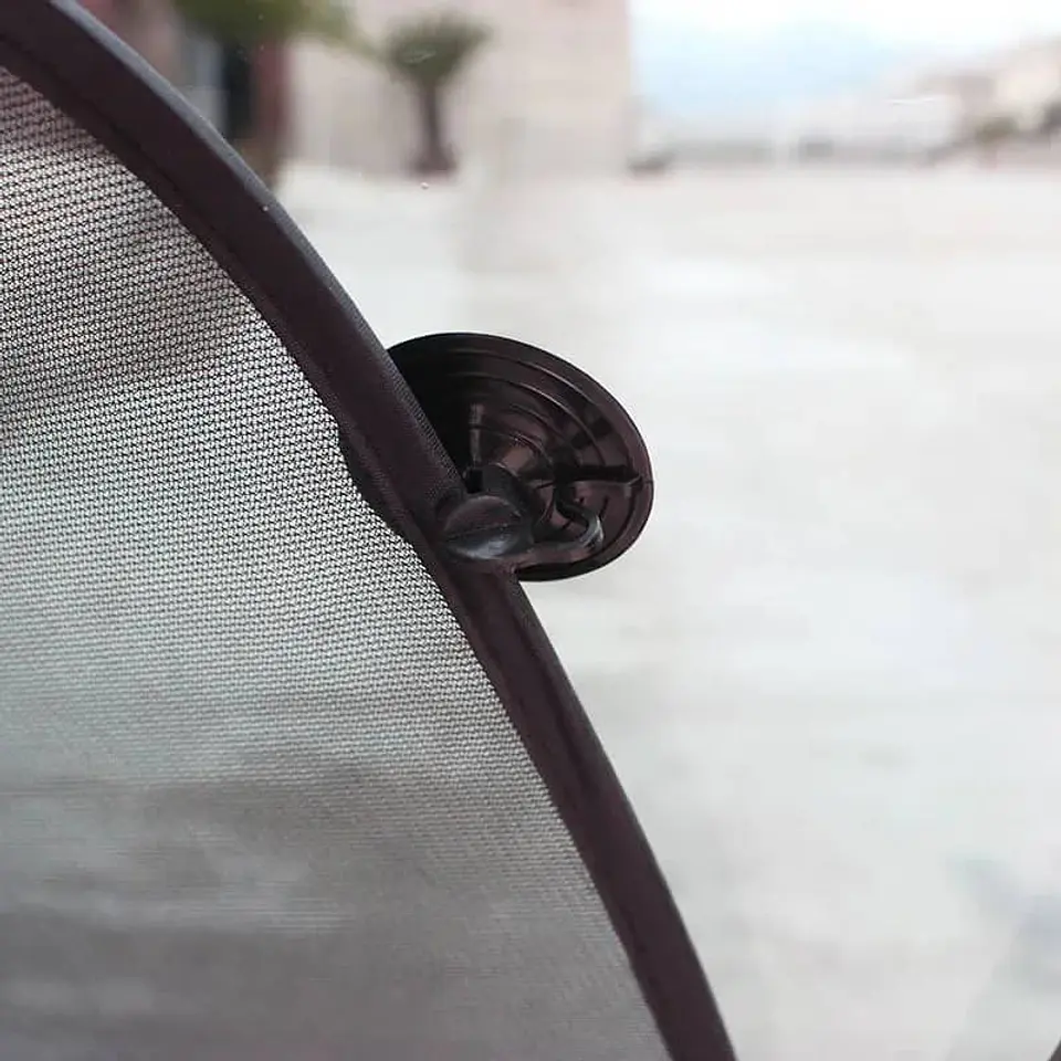Cortina parasol plegable para ventana trasera Medidas: 100 cm x 50 cm 13