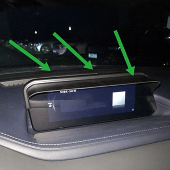 visor parasol de pantalla Mazda 3 2019-2024 antirreflejo  8