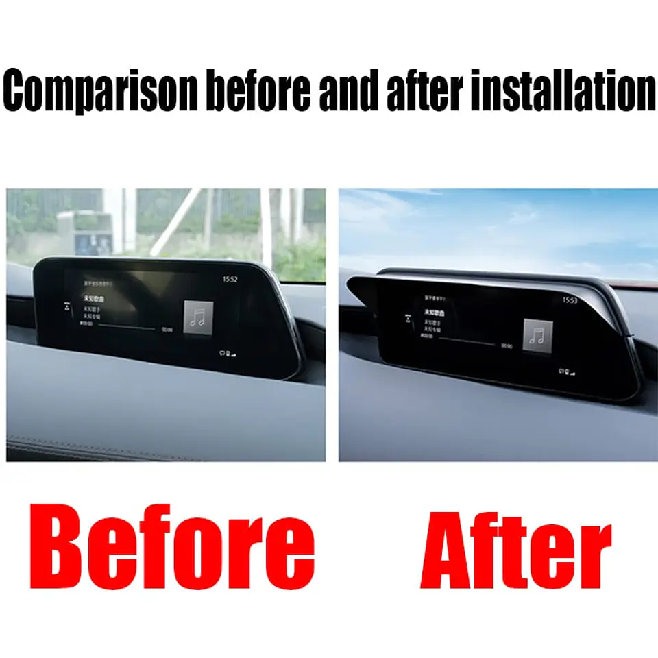 Visor parasol de pantalla Mazda 3 2019-2024 antirreflejo 11