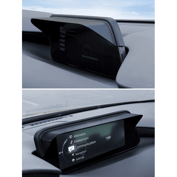 visor parasol de pantalla Mazda 3 2019-2024 antirreflejo  12