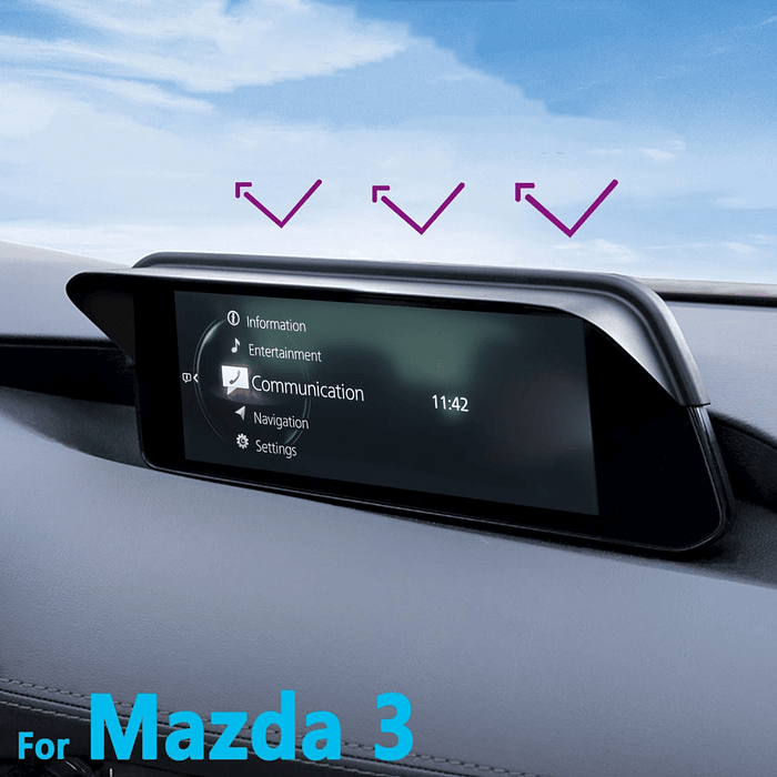 visor parasol de pantalla Mazda 3 2019-2024 antirreflejo  14