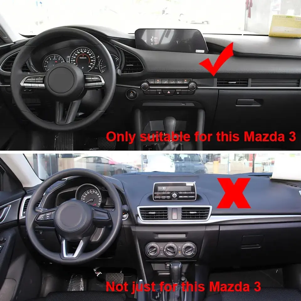 Visor parasol de pantalla Mazda 3 2019-2024 antirreflejo 2