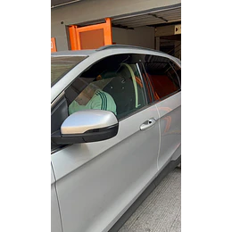 Bota Aguas de Acrílico 2mm plano Negro Brillante a Medida para Ford edge 2015 a 2019 