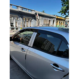 Bota Aguas de Acrílico 2mm plano Negro Brillante a Medida para kia morning del 2017 al 2025