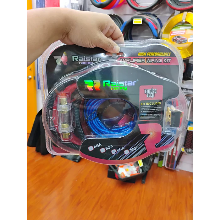 Kit de cables de amplificación para auto, Modelo Premium Número 8GA 1