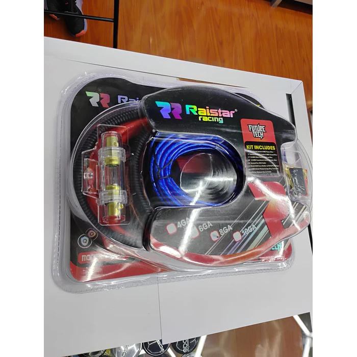 Kit de cables de amplificación para auto, Modelo Premium Número 8GA 6