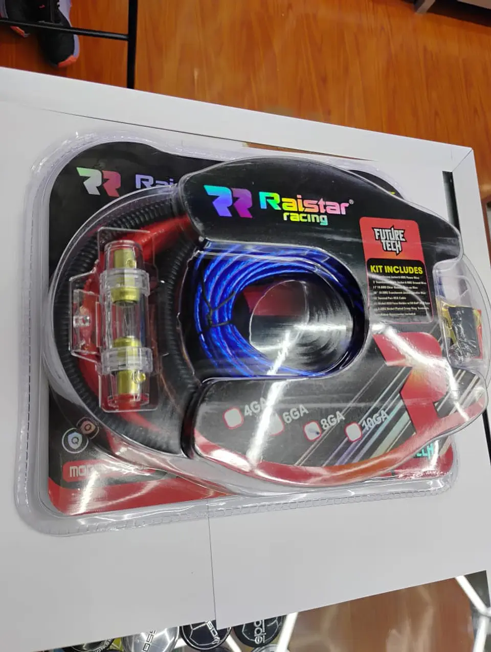Kit cables de sonido auto amplificación 8GA 668 7