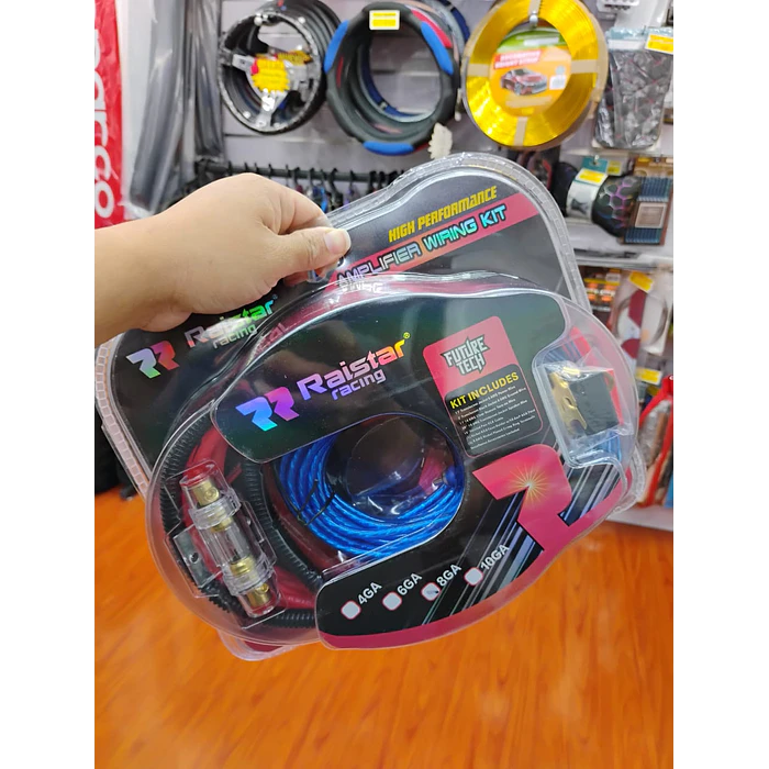 Kit de cables de amplificación para auto, Modelo Premium Número 8GA 8