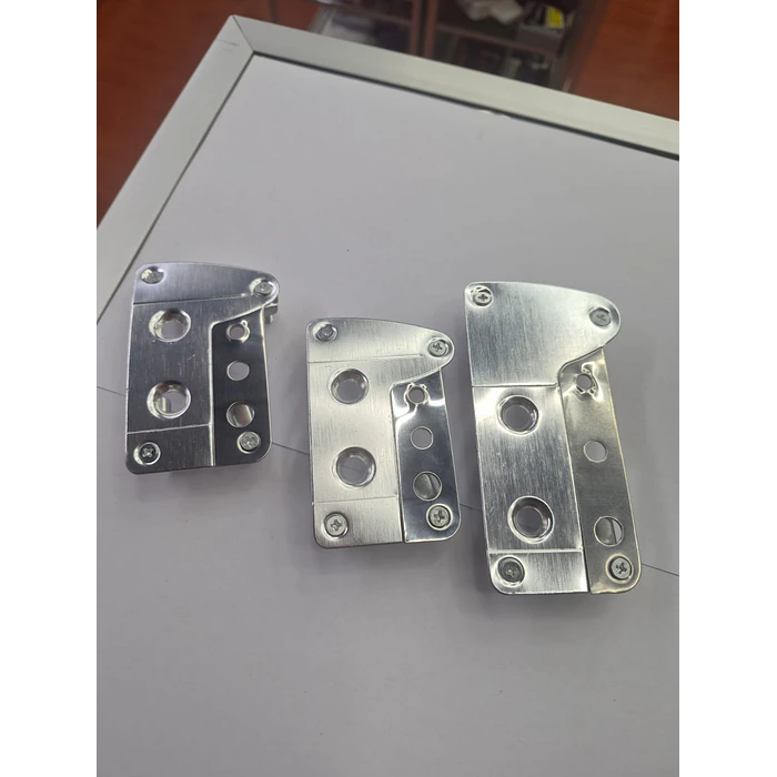 Set Cubre Pedales Deportivo 3 Piezas todo cromado 1