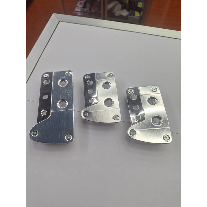 Set Cubre Pedales Deportivo 3 Piezas todo cromado 2