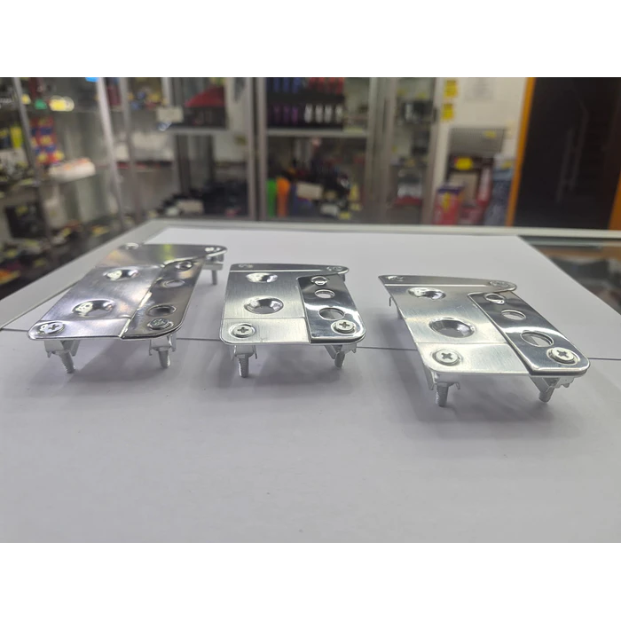 Set Cubre Pedales Deportivo 3 Piezas todo cromado 4