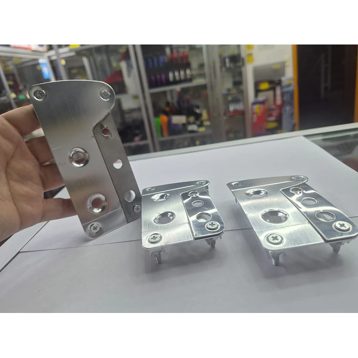 Set Cubre Pedales Deportivo 3 Piezas todo cromado 5