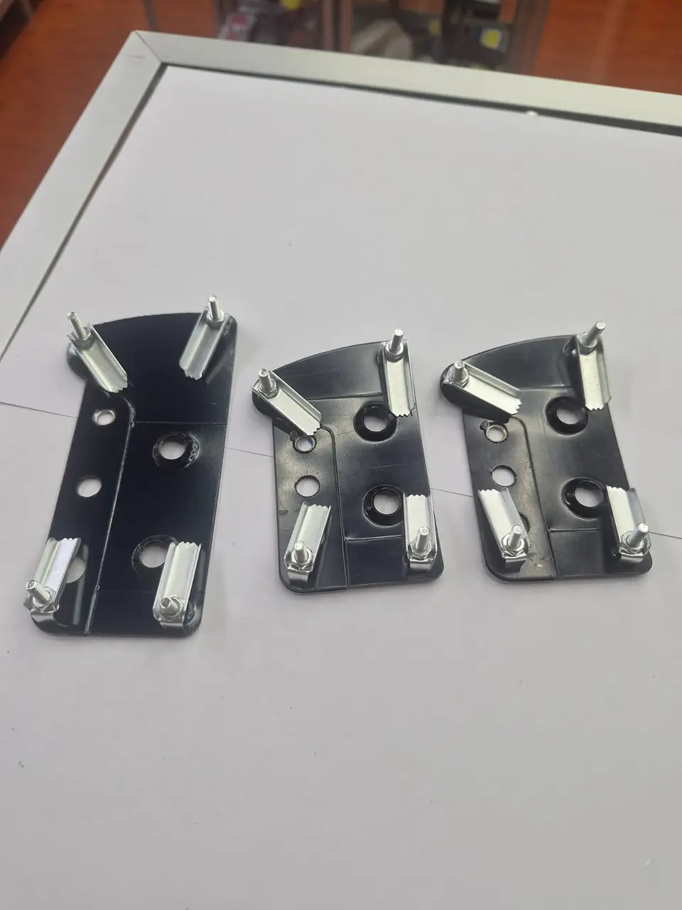 Set Cubre Pedales Deportivo 3 Piezas negro con cromado 2