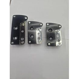 Set Cubre Pedales Deportivo 3 Piezas negro con cromado 