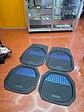 Set de alfombras pisos tapetes tipo bandeja negro con azul - thumbnail 5