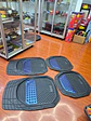 Set de alfombras pisos tapetes tipo bandeja negro con azul - thumbnail 6