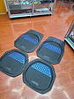 Set de alfombras pisos tapetes tipo bandeja negro con azul - thumbnail 7