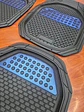 Set de alfombras pisos tapetes tipo bandeja negro con azul - thumbnail 9