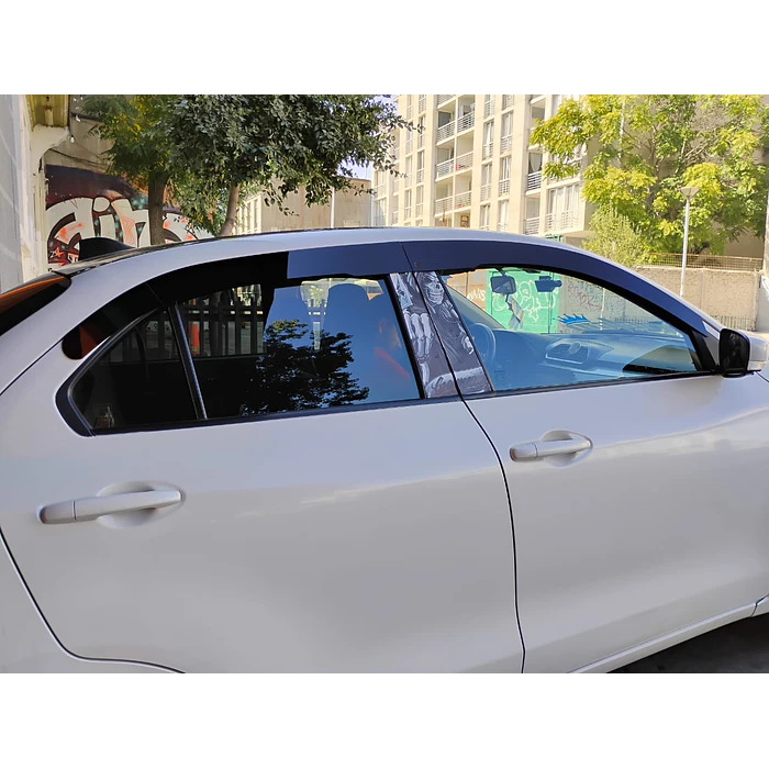 Bota Aguas de Acrílico 2mm plano Negro Brillante a Medida para Suzuki dzire del 2017 al 2023 5