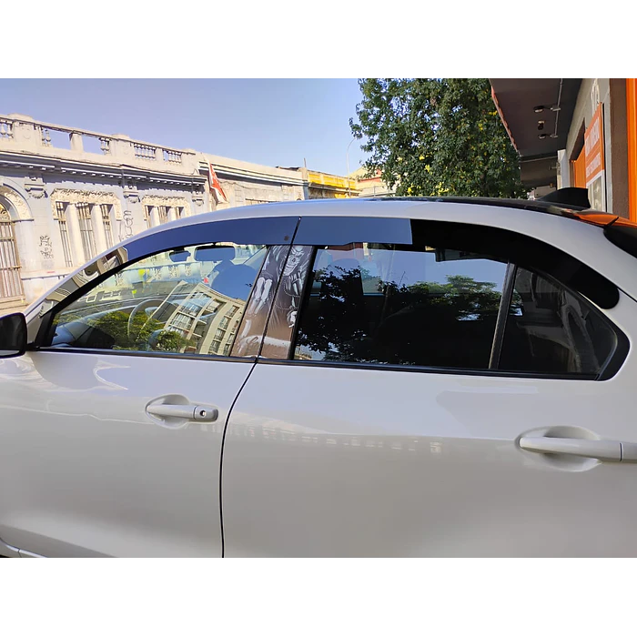 Bota Aguas de Acrílico 2mm plano Negro Brillante a Medida para Suzuki dzire del 2017 al 2023 6