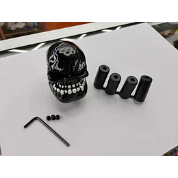 Pomo perilla palanca de cambios tunning diseño Calavera negro