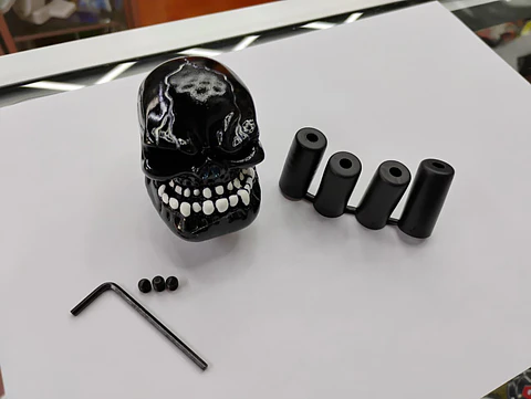 Pomo perilla palanca de cambios tunning diseño Calavera negro