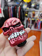 Pomo perilla palanca de cambios tunning diseño Calavera rojo - thumbnail 3