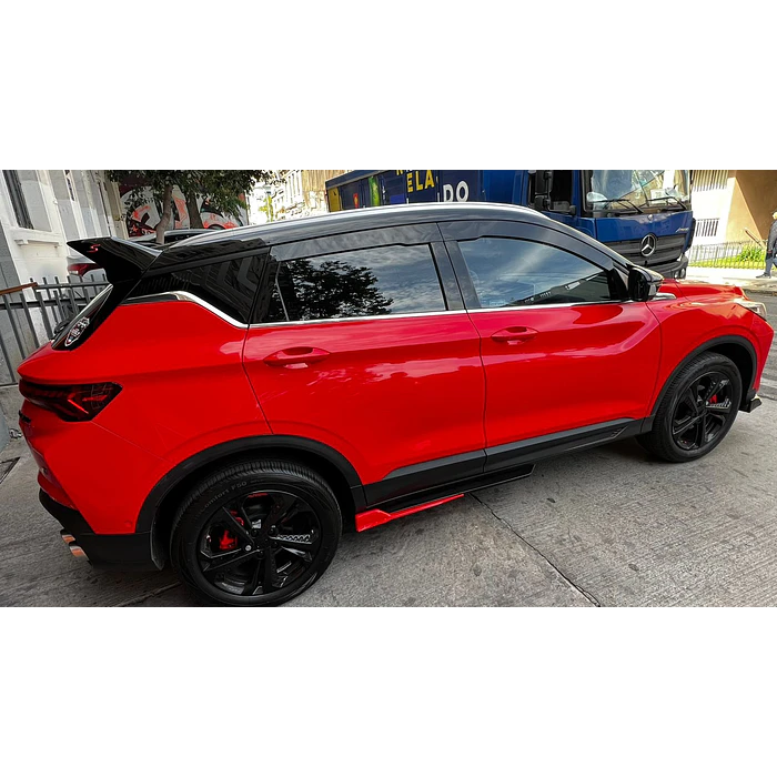  ¡Bota Aguas de Acrílico 2mm plano Negro Brillante a Medida para auto Gelly coolray 2020 a 2024 5