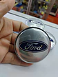 Set x4 Tapas para Centro de Llantas Ford gris centro azul - thumbnail 1
