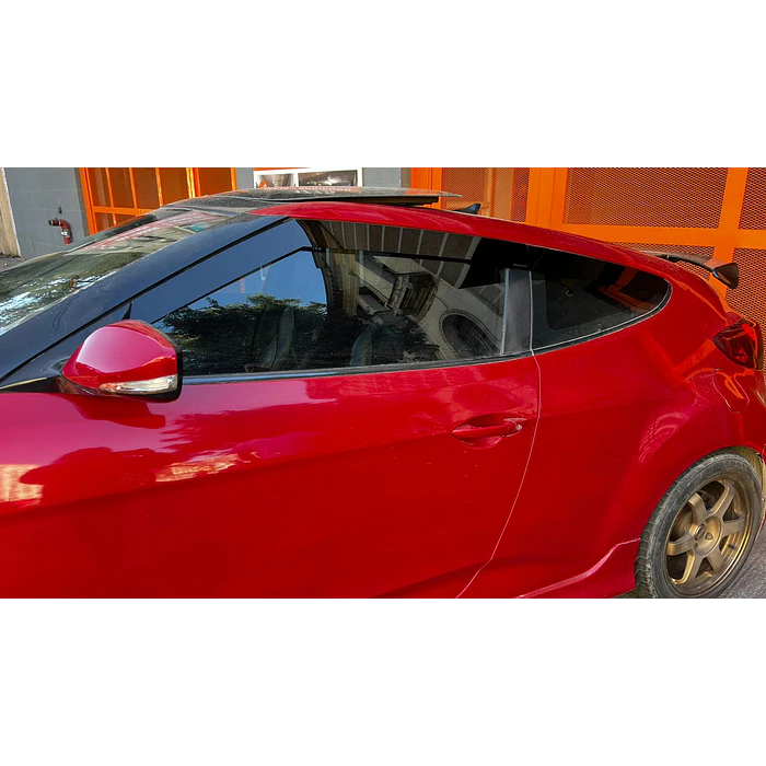 Bota Aguas de Acrílico 2mm plano Negro Brillante a Medida para auto Hyundai Veloster 2012 a 2017 5