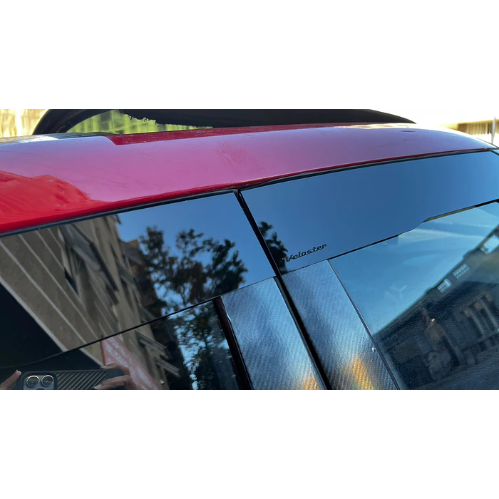 Bota Aguas de Acrílico 2mm plano Negro Brillante a Medida para auto Hyundai Veloster 2012 a 2017 7