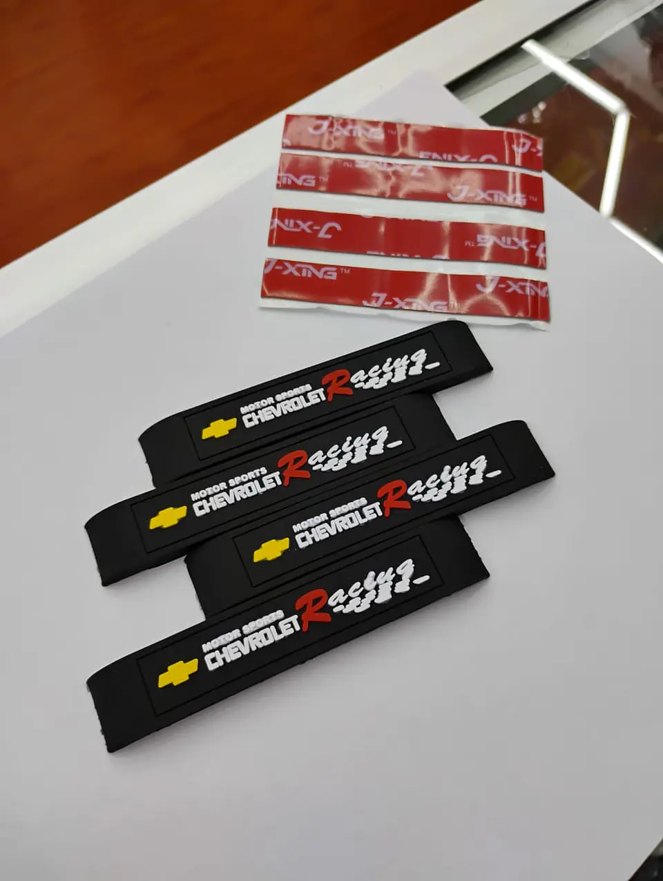 X4 Set tope de puertas goma anticolision Negro Chevrolet 3