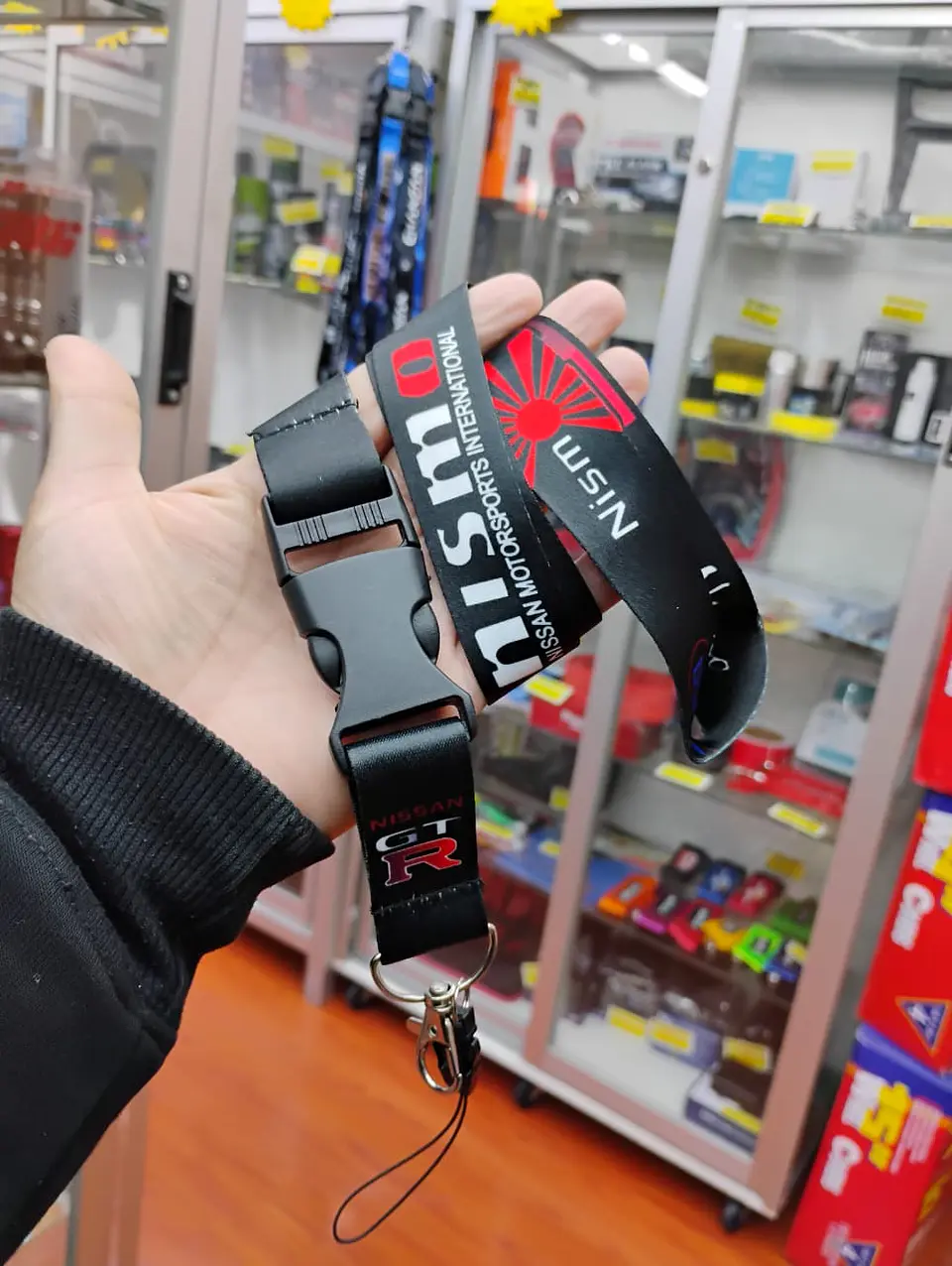 Llavero Lanyard largo colgante tunning porta llaves y credencial nismo 4