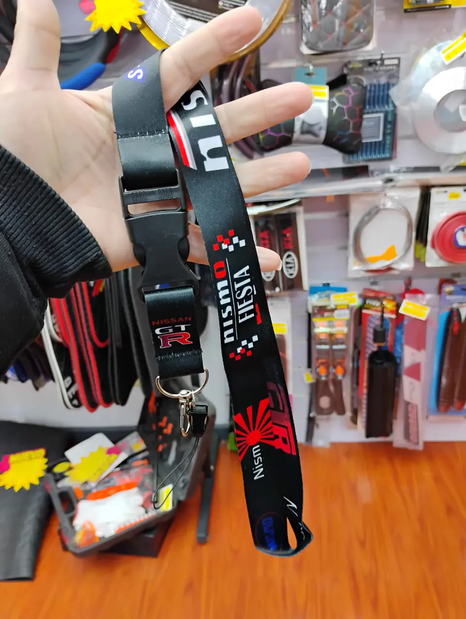 Llavero Lanyard largo colgante tunning porta llaves y credencial nismo 5