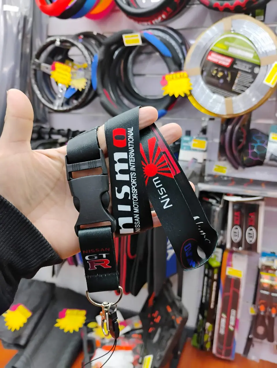Llavero Lanyard largo colgante tunning porta llaves y credencial nismo 7