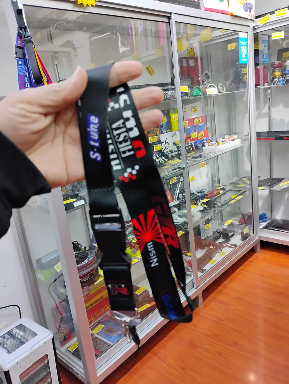 Llavero Lanyard largo colgante tunning porta llaves y credencial nismo 8