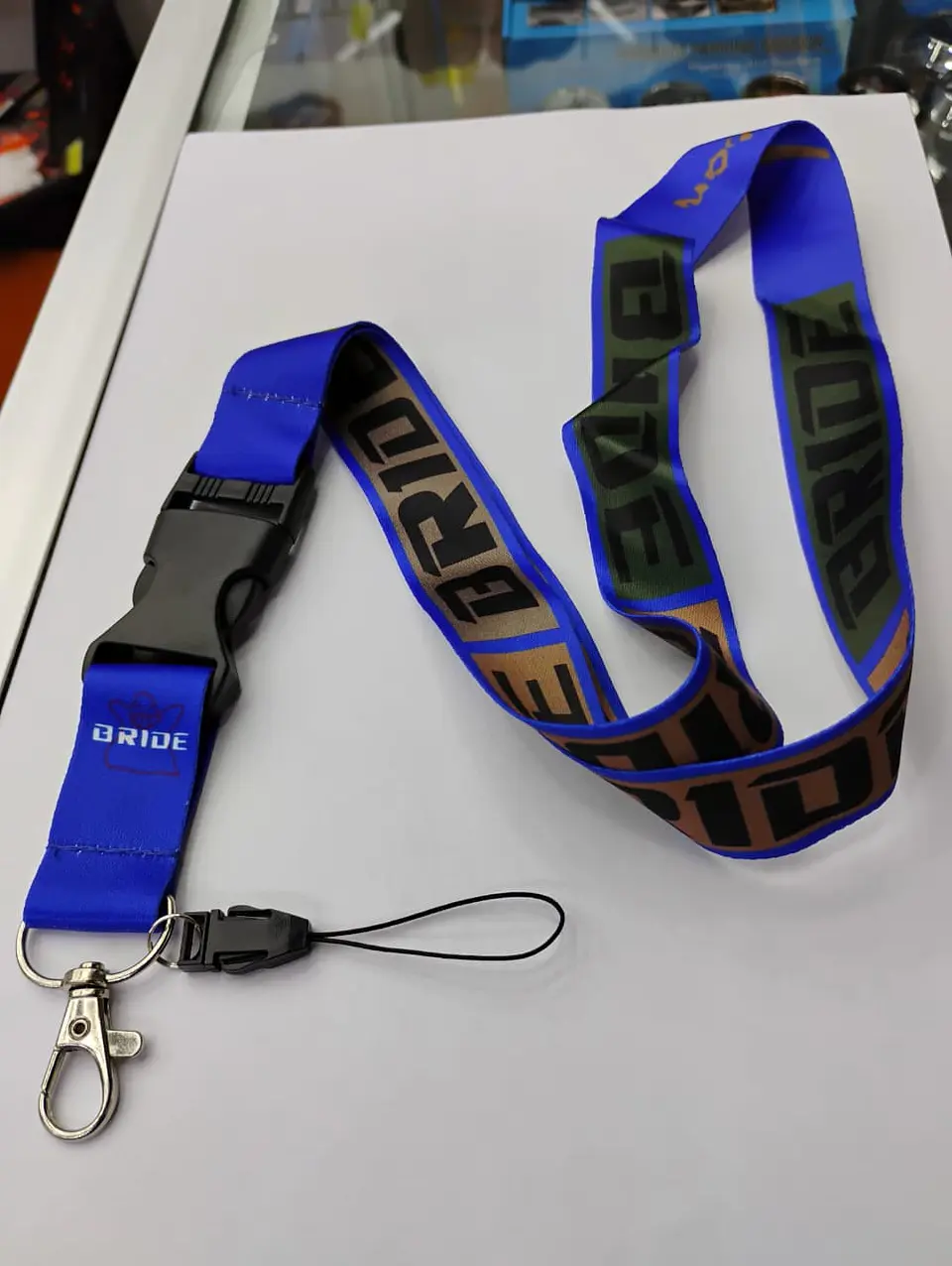 Llavero Lanyard porta llaves y credencial - Bride Azul 2