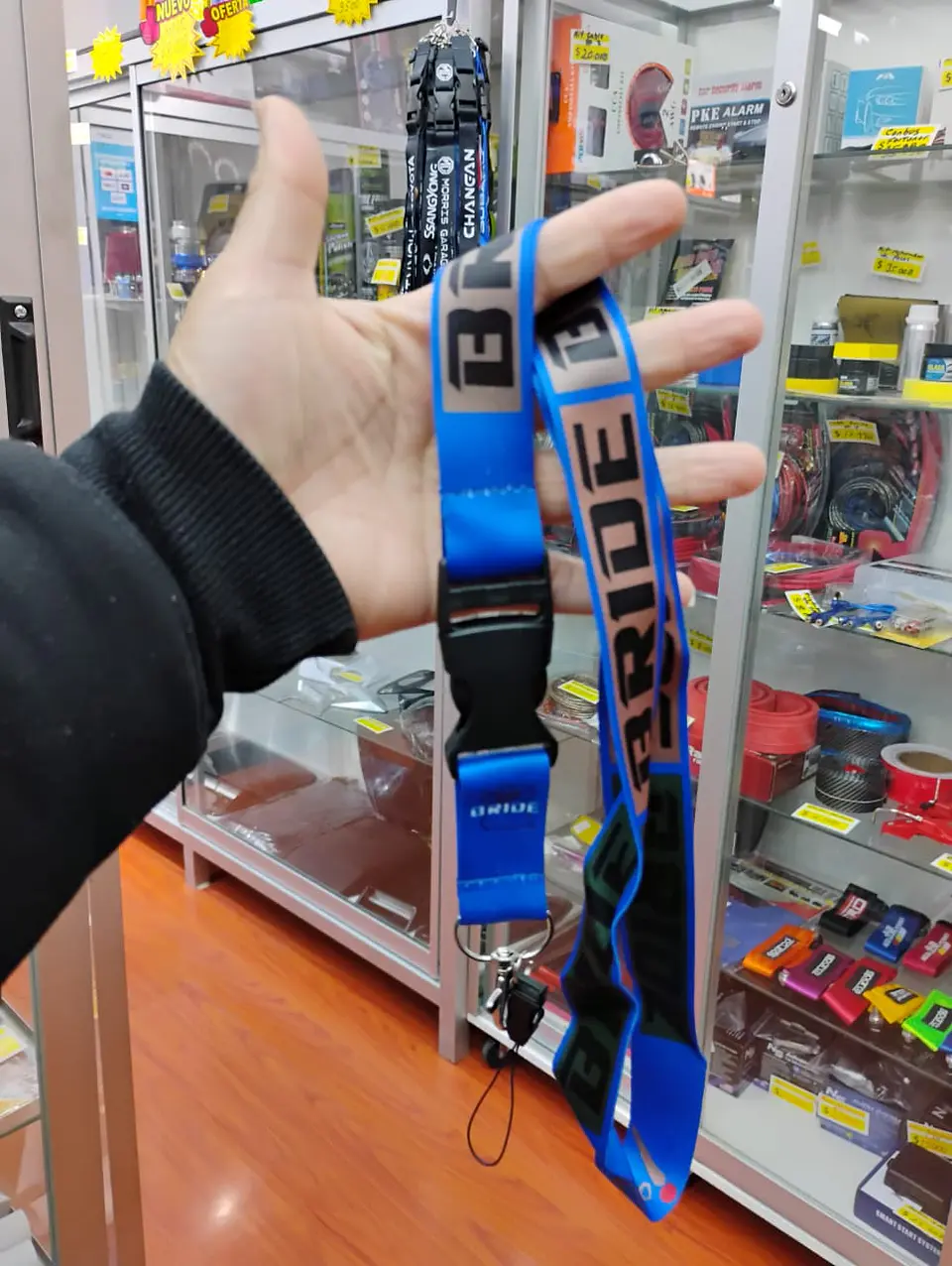 Llavero Lanyard porta llaves y credencial - Bride Azul 5