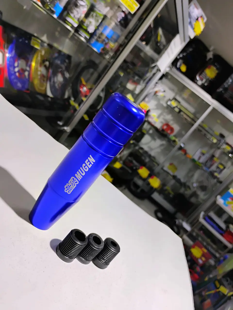 Pomo perilla palanca de cambio 13cm Mugen - Azul 2