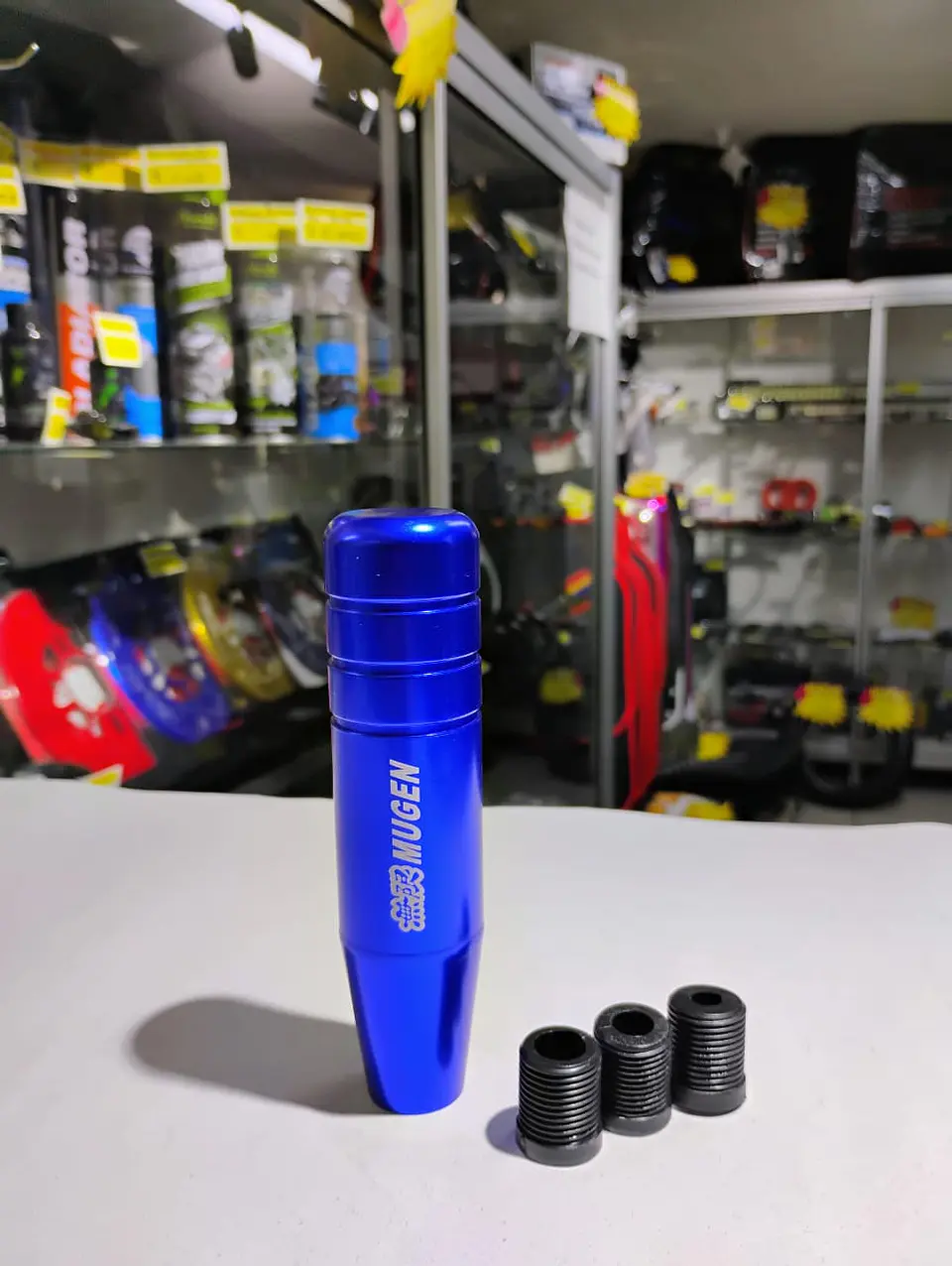 Pomo perilla palanca de cambio 13cm Mugen - Azul 3