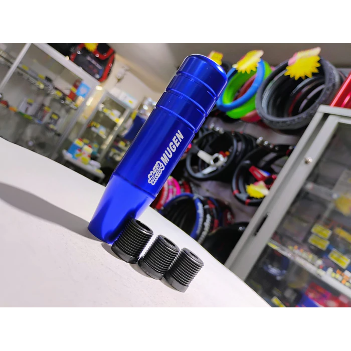 Pomo Perilla Palanca de cambio de marchas para auto 13 cm Marca Mugen azul  4