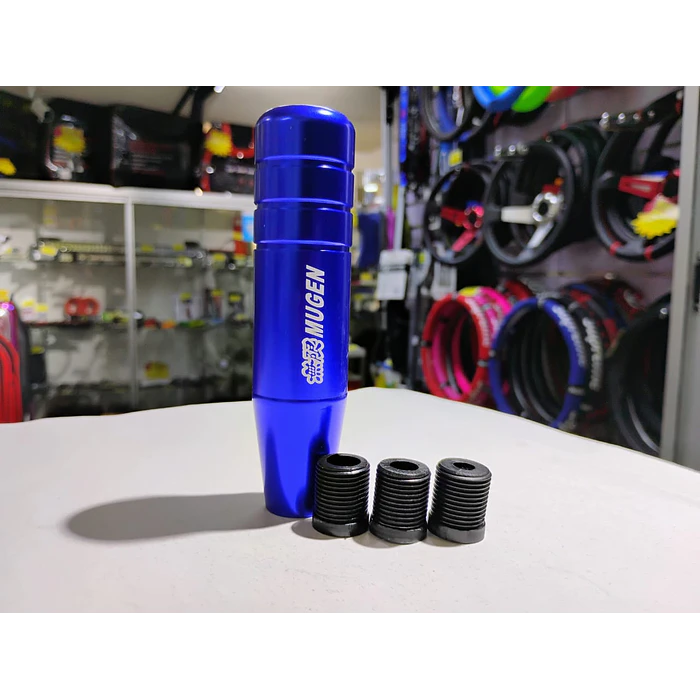 Pomo Perilla Palanca de cambio de marchas para auto 13 cm Marca Mugen azul  5