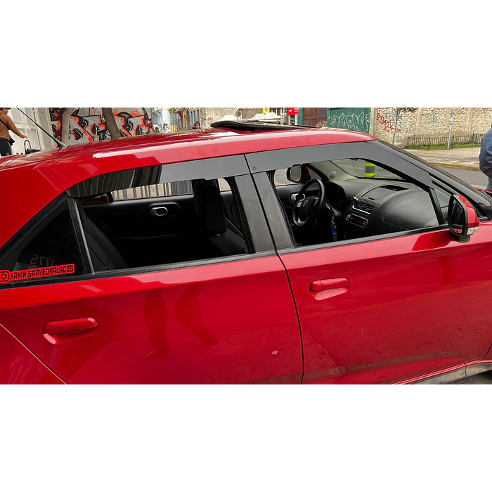 Bota Aguas de Acrílico 2mm plano Negro Brillante Mg3 hatchback 2019 al 2024 6