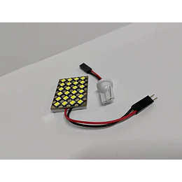 X1 Placa 24 leds smd blanco canbus de interior para techo o maletero de autos